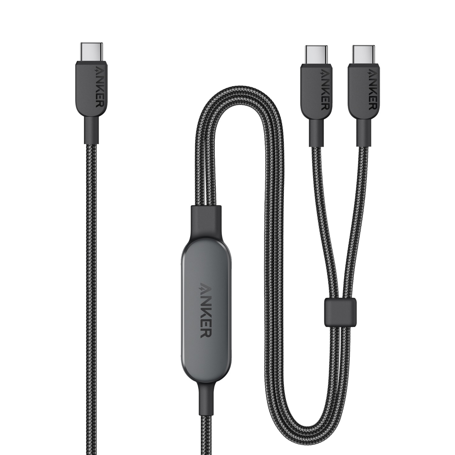 Anker 2-In-1 USB-C To USB-C Cable 140W 1.2M Cable - Black image