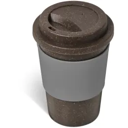 Kooshty Brown Bean Plastic Double-Wall Tumbler 400ml - Grey image