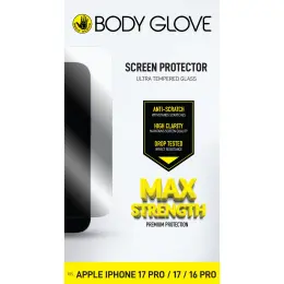 Body Glove Ultra Tempered Glass Screen Protector - Apple iPhone 17 Pro/17/16 Pro - Clear image