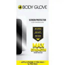 Body Glove Ultra Tempered Glass Screen Protector - Apple iPhone 17 Pro Max/16 Pro Max - Clear image