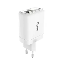 Snug 1 Port PD Charger With Retractable Cable - 25W - White image