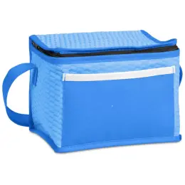 Altitude Brighton Non-Woven 6-Can Cooler Cyan Closed