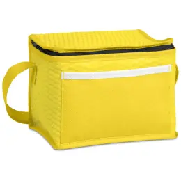 Altitude Brighton Non-Woven 6-Can Cooler Yellow Closed