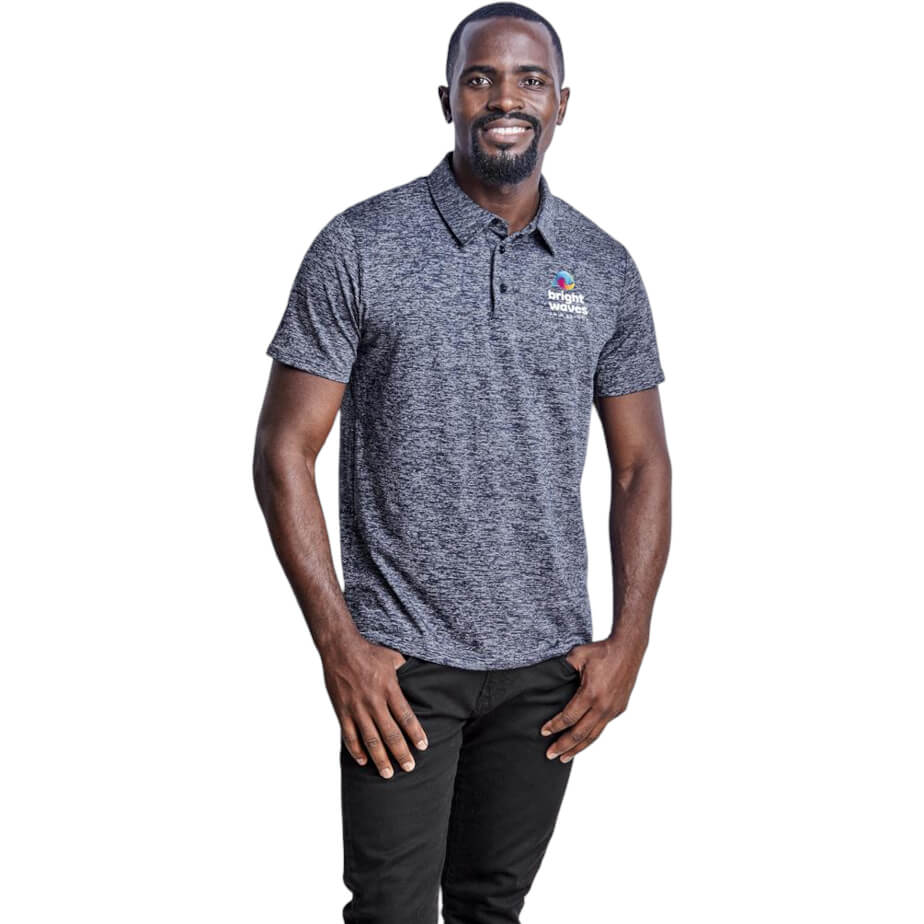 Mens Echo Golf Shirt Model