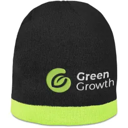 Solo Acrylic Beanie Lime Branded