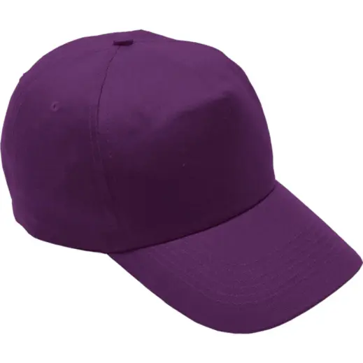 5 Panel Cotton with Hard Front Cap Vivid Purple