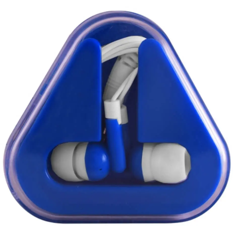 Earbuds in Case Royal Blue