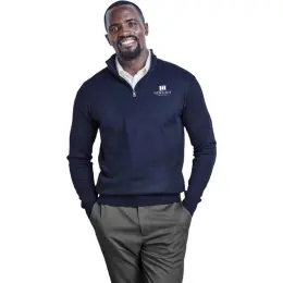 Mens 1-4 Zip Waverley Jersey Model Image