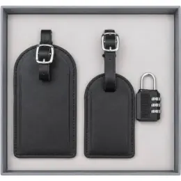 Vegan Leather Luggage Tag Gift Set