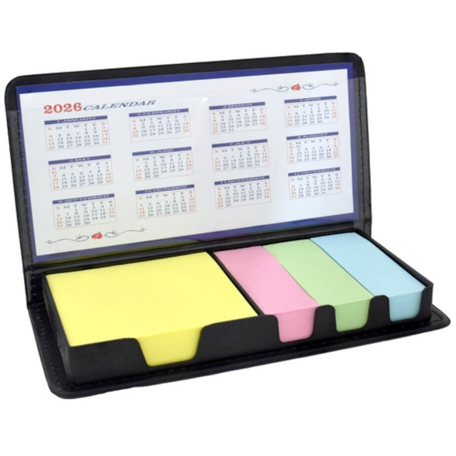 Sticky-Memo Pad & Calendar 2026 Display