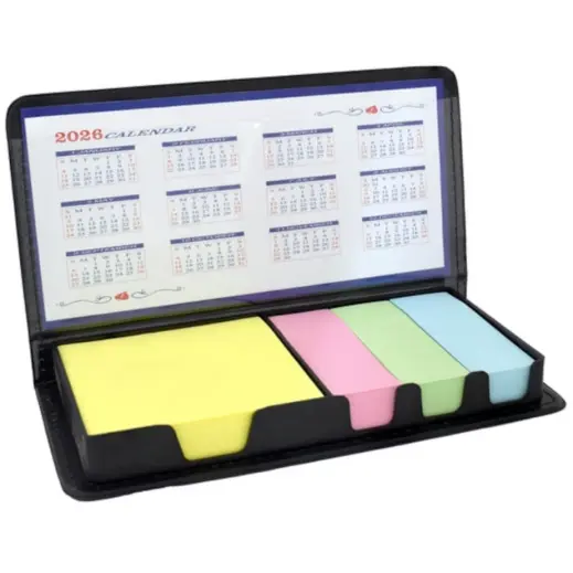 Sticky-Memo Pad & Calendar 2026 Display