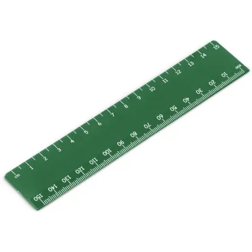 Altitude Scholastic 15cm Ruler Green