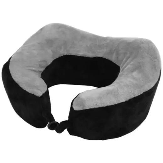 Memory Foam Travel Pillow Black-Grey Display