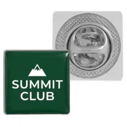 Square Lapel Badge - Pin Clip image