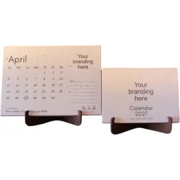 Plantable Paper Calendar With Timber Stand - 2027 image