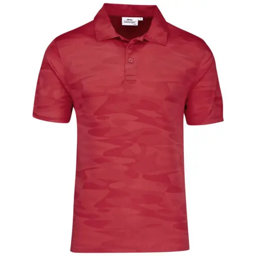 Mens Volition Golf Shirt Red Front