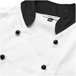 Unisex Long Sleeve Toulon Chef Jacket Close Up