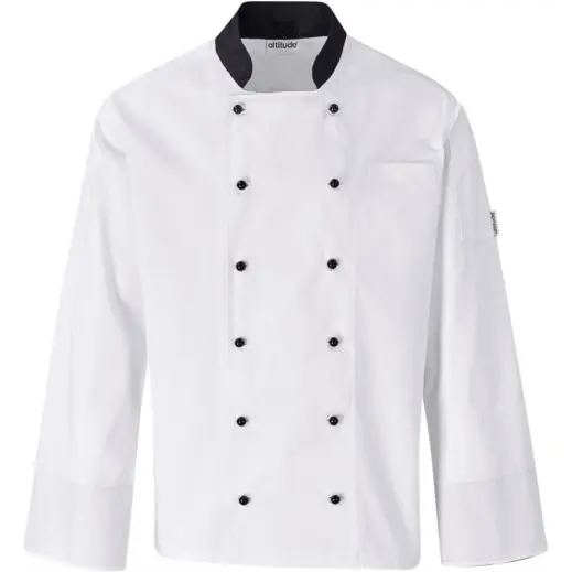 Unisex Long Sleeve Toulon Chef Jacket Front