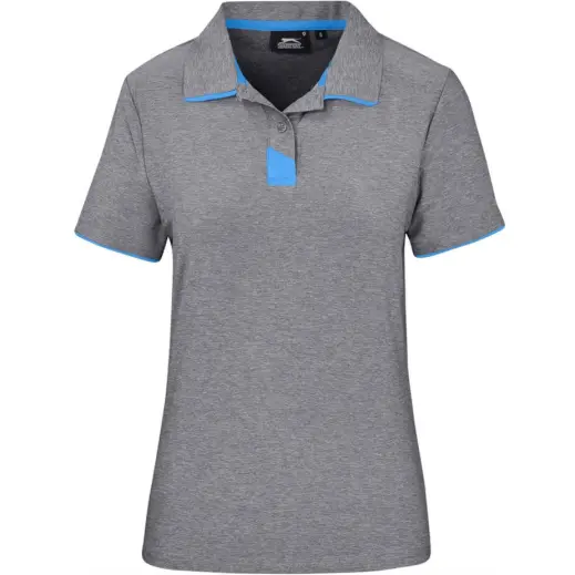 Ladies Cypress Golf Shirt Grey Front