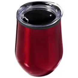 Serendipio Madison Stainless Steel & Plastic Double-Wall Tumbler Red Top
