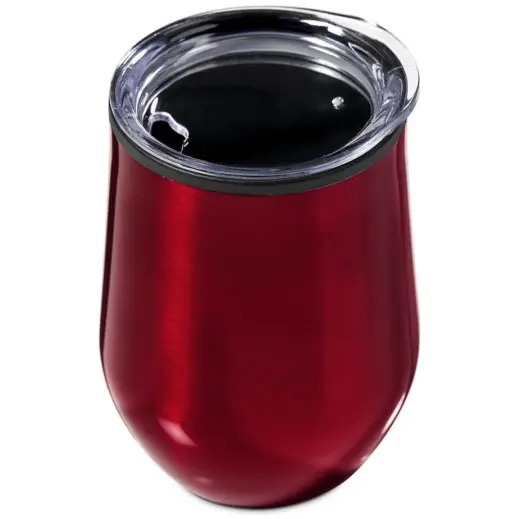 Serendipio Madison Stainless Steel & Plastic Double-Wall Tumbler Red Top