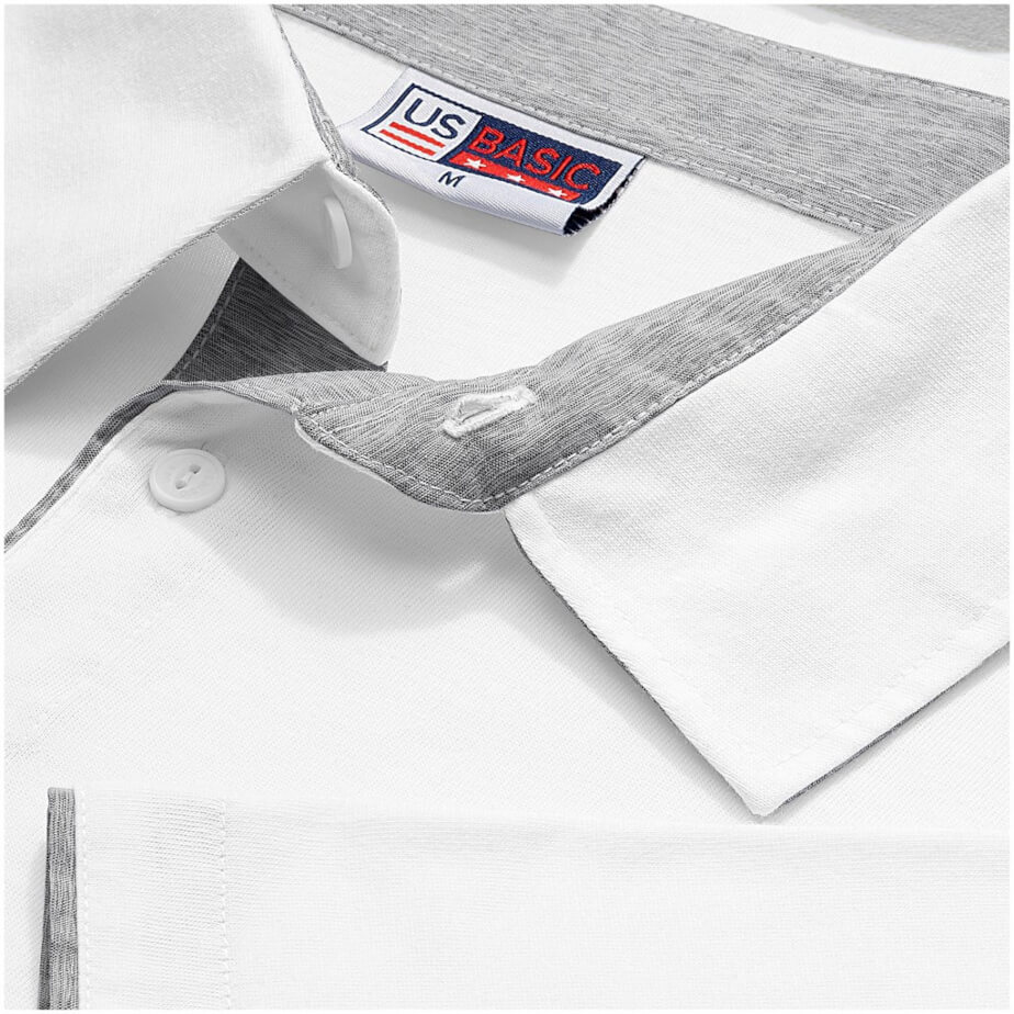 Mens Delta Golf Shirt Collar Close Up