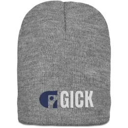 Ontario Acrylic Beanie Grey Branded