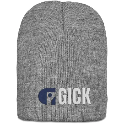 Ontario Acrylic Beanie Grey Branded