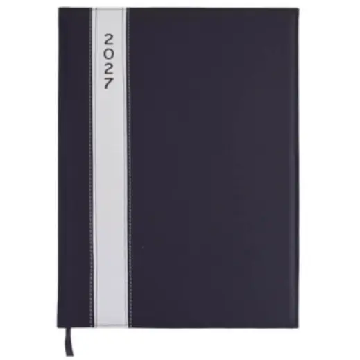 A5 Satin Diary - 2027 Black Front