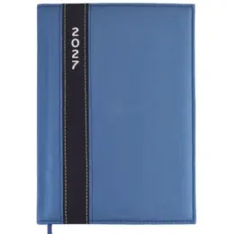 A4 Satin Diary - 2027  Blue Front