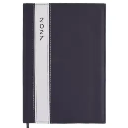 A4 Satin Diary - 2027 Black Front
