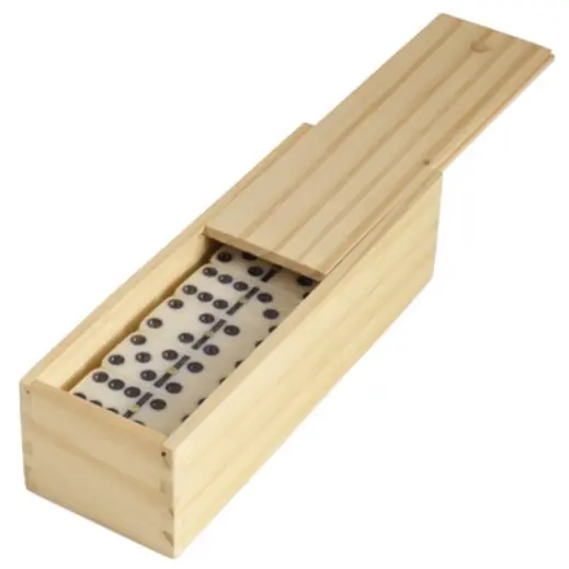 Double Six Domino Set Box Open