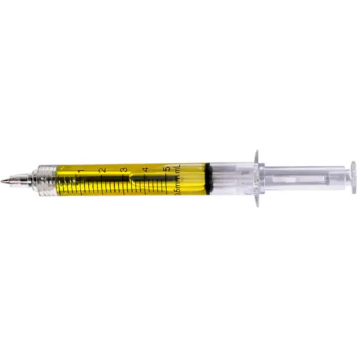 Syringe Design Ballpoint Pen Yellow