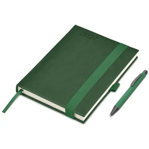 Altitude Advantage A5 2027 Diary & Omega Pen Set Dark Green