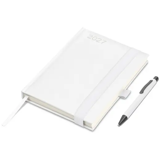 Altitude Advantage A5 2027 Diary & Omega Pen Set Solid White