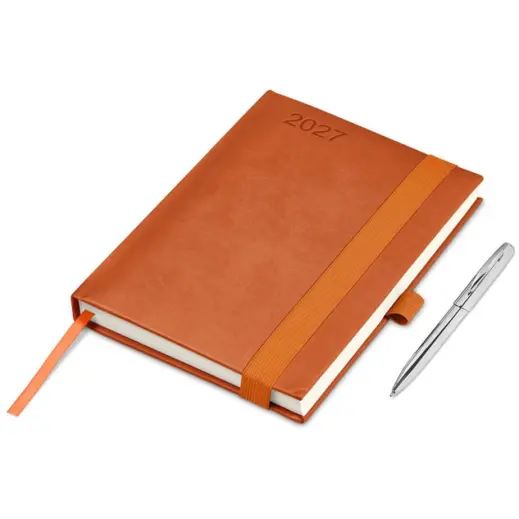Altitude Advantage A5 2027 Diary & Cypher Pen Set Orange