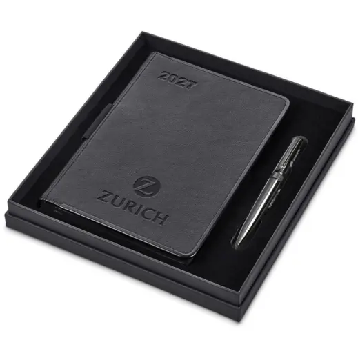 Alex Varga Egality A5 2027 Diary & Pen Set Gift Box Open