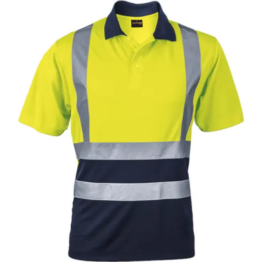 Mens Aviator Golfer Safety Yellow-Navy