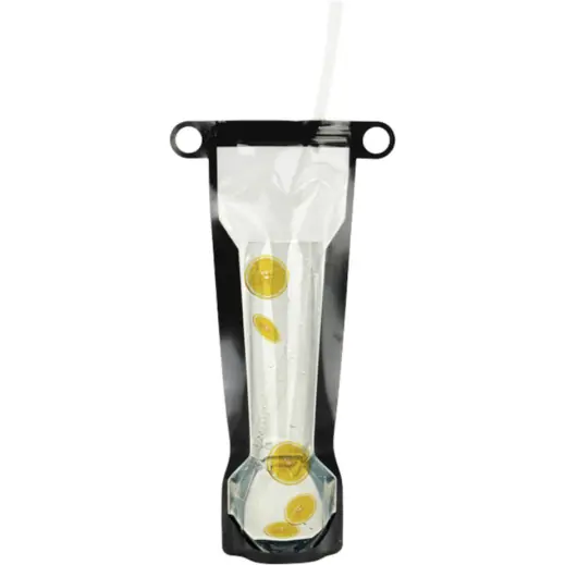 530ml Drinking Pouch With Straw Display
