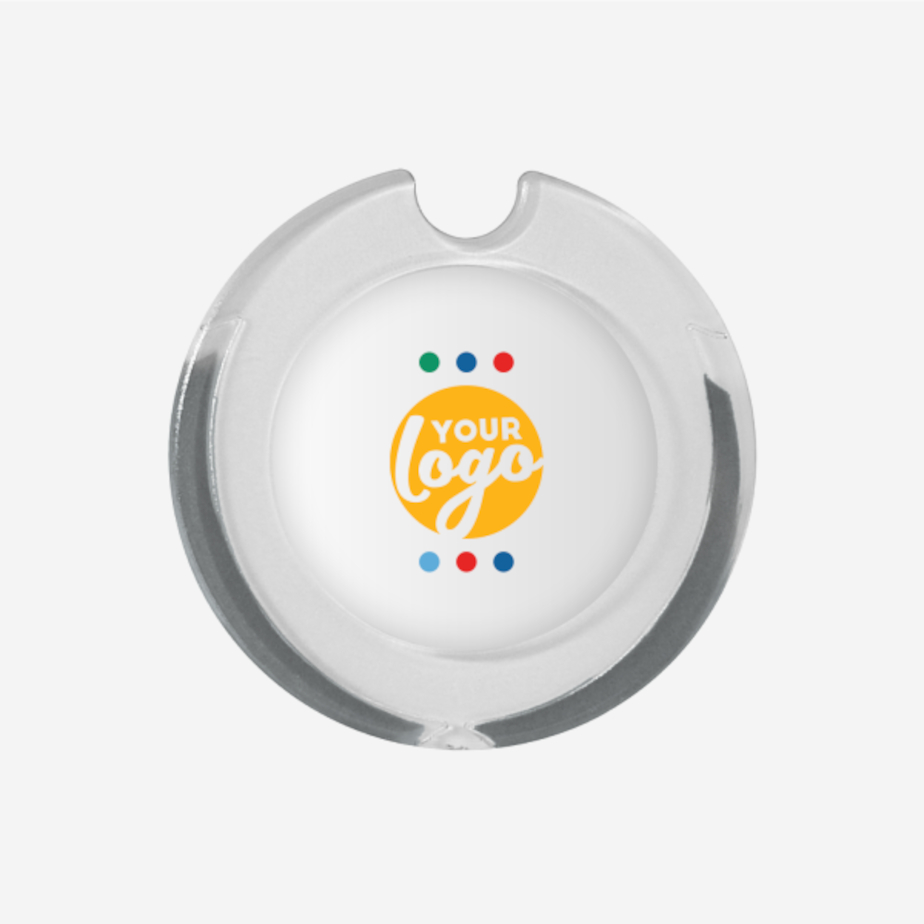 Round License Disc Holder With Sticker Clear