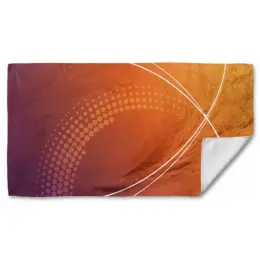 Fluffy Custom Sublimated Single-Sided Beach Towel - Large image