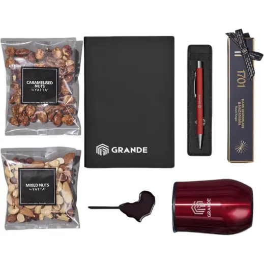 Yatta Ultimate Uplift Hamper Red Contents Branded