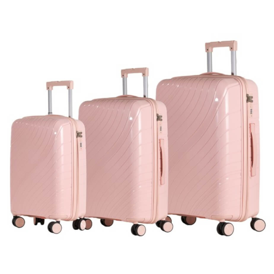 Pink Jetsetter Luggage Bag Set