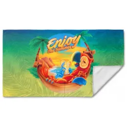 Smooth Custom Single-Sided Sub Beach Towel - Large image