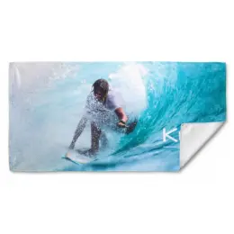 Smooth Custom Single-Sided Sub Beach Towel - Medium image