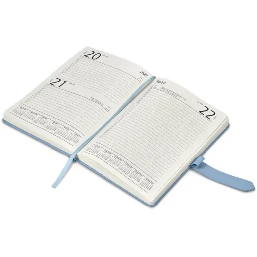 Altitude Enterprise A5 2027 Diary Light Turquoise Open Page A Day