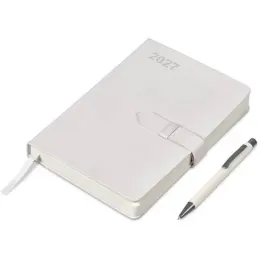 Altitude Enterprise A5 2027 Diary & Omega Pen Set Cream