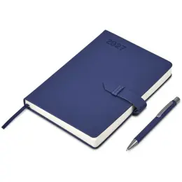 Altitude Enterprise A5 2027 Diary & Omega Pen Set Navy