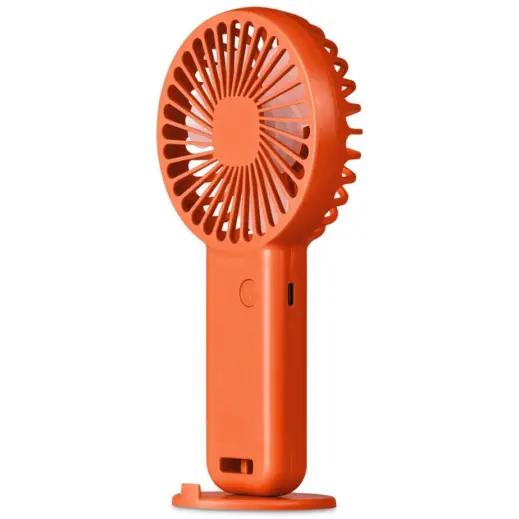 Altitude Celestia Rechargeable Handheld Mini USB Fan Orange Display