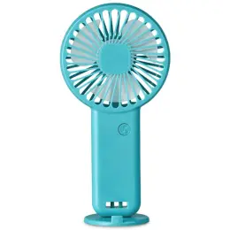 Altitude Celestia Rechargeable Handheld Mini USB Fan Turquoise Front